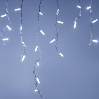 4*0,6м. Уличная гирлянда бахрома холодный свет Ardecoled ARD-Edge-PRO-4000x600-White-128LED-Milk-Flash White (34130)