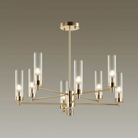 Люстра на штанге со светодиодными лампочками E14, комплект от Lustrof. №369397-627416 