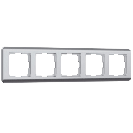 Рамка на 5 постов (серебряный) Werkel W0052106