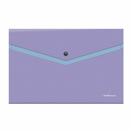 Нарушена упаковка!  <757656> Папка-конверт с кнопкой ERICH KRAUSE "Soft Manga", А4, до 120 л., с карманом, ассорти, 0,18 мм, 61151 (272929)