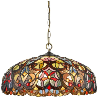 Светильник подвесной в стиле тиффани со светодиодными лампами E27, комплект от Lustrof. №277038-623505
