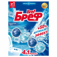 Нарушена упаковка!  <219287> Освежитель WC (для туалета) твердый 50 г БРЕФ Сила-Актив "Океанский бриз", 2323204 (601237)