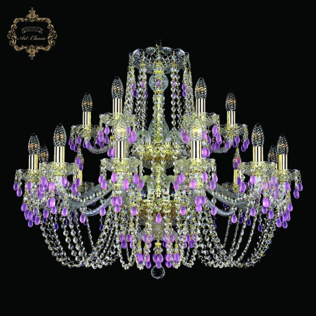 Подвесная люстра Bohemia Art Classic 11.24 11.24.12+6.300.2d.Gd.V7010 