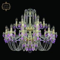 Подвесная люстра Bohemia Art Classic 11.24 11.24.12+6.300.2d.Gd.V7010