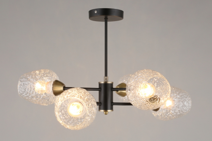 Люстра на штанге с лампочками Omnilux OML-67807-06+Lamps 