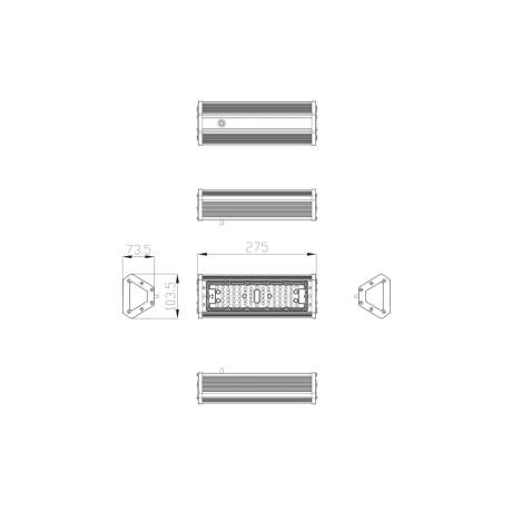 Светильник светодиодный высокомощный для склада Эра SPP-404-0-50K-050 (Б0046675)