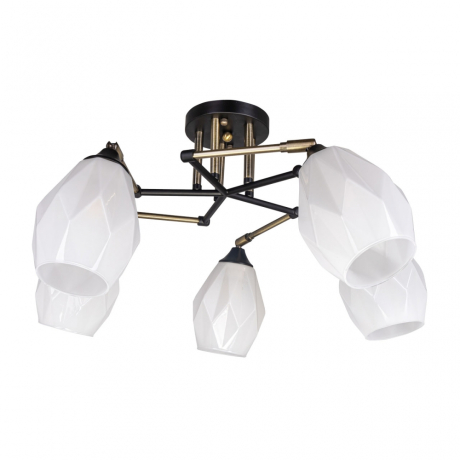 Потолочная люстра с лампочками DeMarkt 680012105+Lamps 