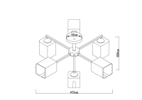 Нарушена упаковка! <726319> Потолочная люстра Arte Lamp Merci A4185PL-6BK