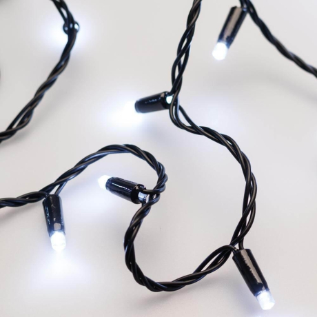 10м. Уличная гирлянда нить холодный свет Ardecoled 230V ARD-String-Classic-10000-Black-100Led-Std White (25796)