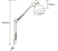 Настольная лампа Arte Lamp Senior A6068LT-1BK
