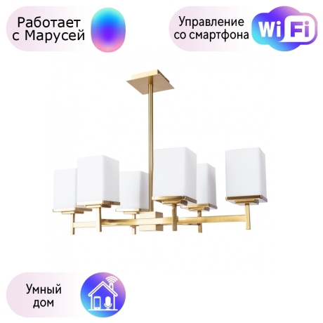 Потолочная люстра Divinare FAWARIS с поддержкой Маруся 4504/17 LM-6-М 