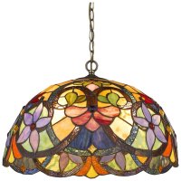 Светильник подвесной в стиле тиффани со светодиодными лампами E27, комплект от Lustrof. №150546-623421