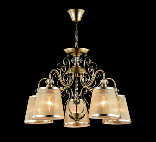 FR2405-PL-05-BZ Люстра с двойным креплением Freya Driana (FR405-05-R) 