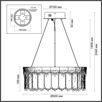 Подвесная люстра Odeon Light CLEO 5091/80L