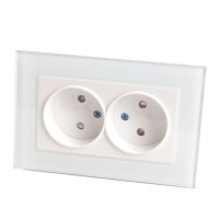 Нарушена упаковка!  <315905> Розетка на 2 поста с защитной шторкой (белый) Катрин Stekker GLS10-7013-01 39168