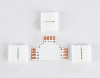 5шт. Соединитель T для светодиодной ленты 5050 12/24V (4 конт.) Ambrella light ILLUMINATION LED GS7001