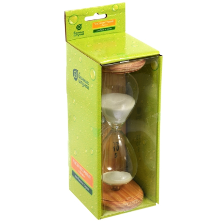 Нарушена упаковка!  <297055> Часы песочные ''Люкс'' 6,5х9х19,5 см для бани и сауны  18035