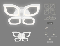 Потолочная светодиодная люстра с пультом ДУ (инфракрасный) Ambrella light Acrylica FA4488