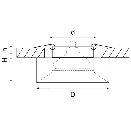 Встраиваемый светильник Lightstar Levigo L01002020 