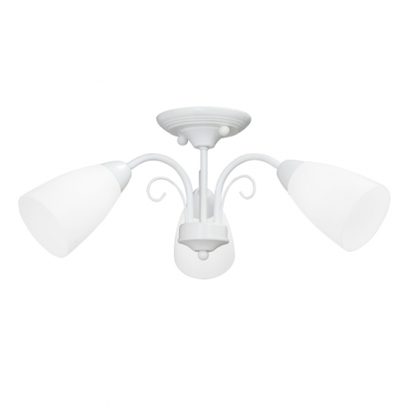 Потолочная люстра белого цвета с 3 плафонами Vitaluce V3499-0/3PL 