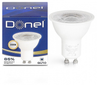 Лампа светодиодная Donel DN03 GU10 7Вт 3000K DN03001W7GU10Dim