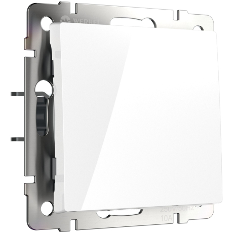 Выключатель одноклавишный (белый) Werkel W1110001