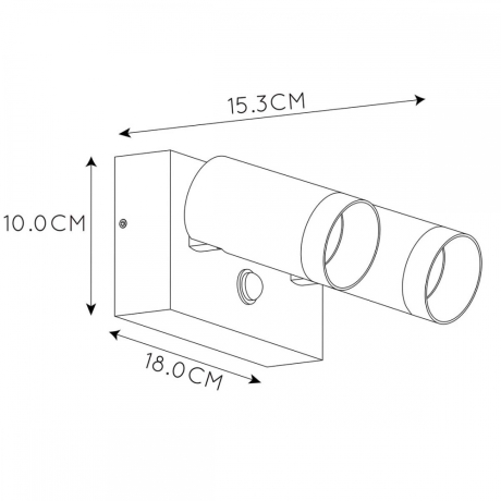 Уличный настенный поворотный светильник Lucide Taylor 09831/02/30