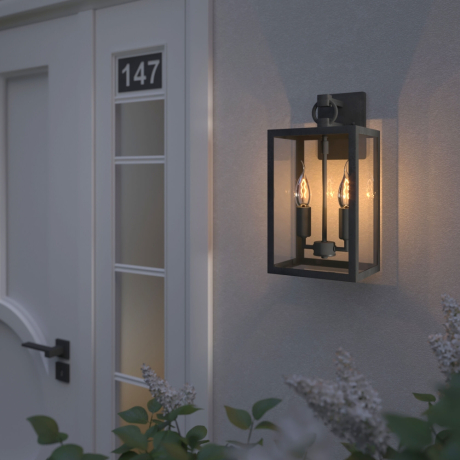 Уличный настенный светильник Elektrostandard Candle D (35150/D) темно-серый (a058478)