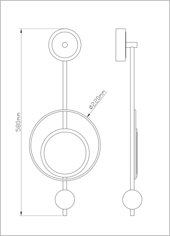 Нарушена упаковка! <444810> Настенный светильник Arte Lamp Polaris A2604AP-7GO