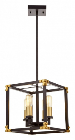 Люстра на штанге LUMINA DECO Waldorf LDP 1140-4 BK+MD 