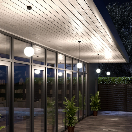 Уличный подвесной светильник Elektrostandard Sfera 35158/H черный (a061032)