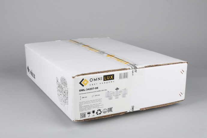 Люстра потолочная с лампочками Omnilux OML-34207-08+Lamps 