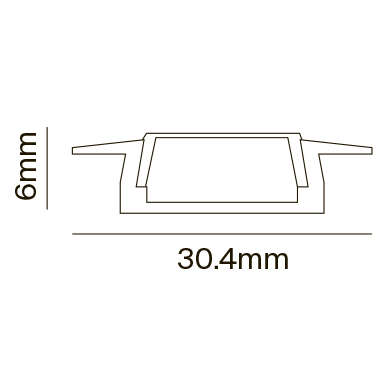 Профиль встраиваемый Maytoni Led Strip Алюминиевый профиль ALM002S-2M 