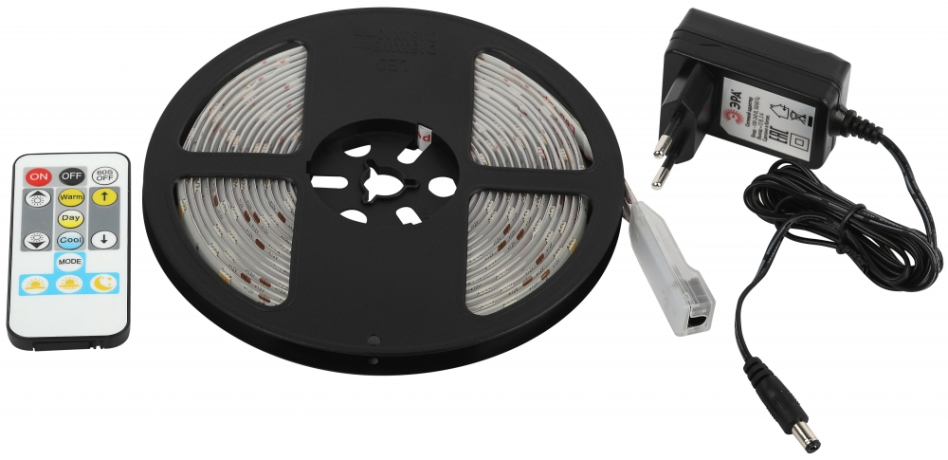 5025kit-4.5-30-12-3000K/6500K-IP65  Комплект светодиодной ленты с регулируемой цветовой температурой ЭРА 5025kit 4.5-30-12-3000K/6500K-IP65 Б0053981 
