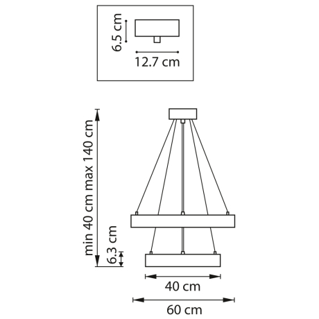 Подвесной светильник Lightstar Saturno 748113 