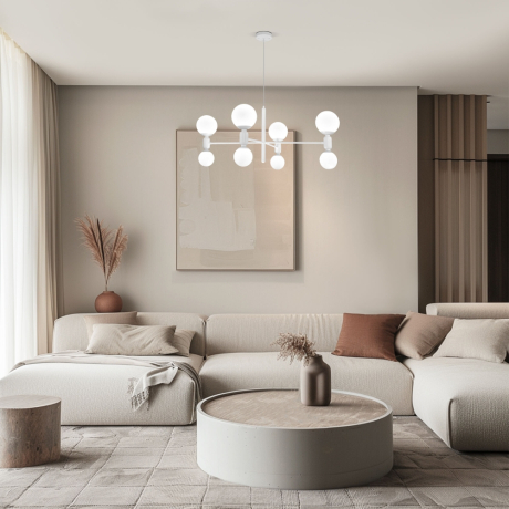 Подвесная люстра 30182/8 белый Eurosvet (a063210) 