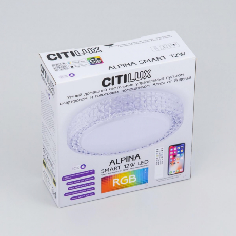 Накладной светильник Citilux Альпина Смарт CL718A12G 