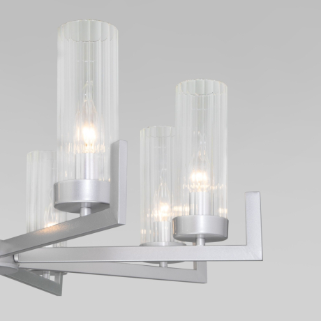 Подвесная люстра Eurosvet Arganie 60133/8 серебро (a057760) 