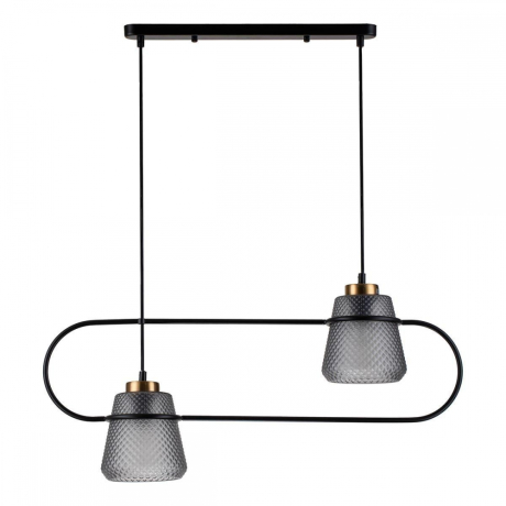 Подвесной светильник Indigo Astratto 11016/2P Black 