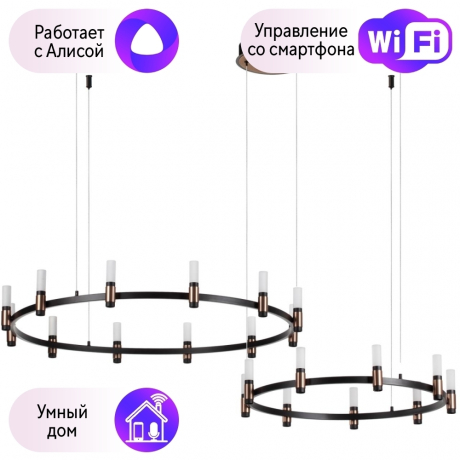 Подвесная люстра Odeon Candel с поддержкой Алиса 5009/98LA-A 