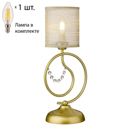 Настольная лампа с лампочкой Velante 290-304-01+Lamps E14 Свеча 