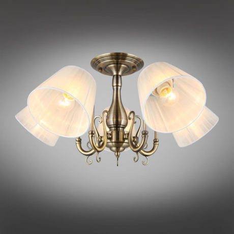 Люстра потолочная с лампочками Omnilux OML-29117-05+Lamps 
