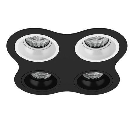 D64706060707 Встраиваемый точечный светильник Domino Round Lightstar (комплект из 214647+214606+214606+214607+214607) 