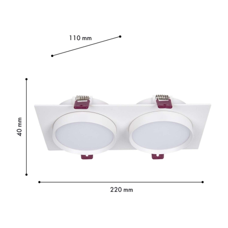 Встраиваемый светильник Favourite Vasto 4649-2C 