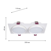 Встраиваемый светильник Favourite Vasto 4649-2C