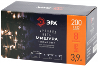 Светодиодная гирлянда ЭРА мишура 220V теплый белый ENIN - GW Б0047970