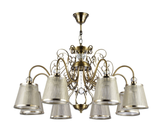 FR2405-PL-08-BZ Люстра с двойным креплением Freya Driana (FR405-08-R) 