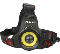 Ultraflash E1335 (фонарь налоб акк 3,7В, черный, 2LED, 4 Ватт, фокус, 2 ак 4 реж, метал, бокс)