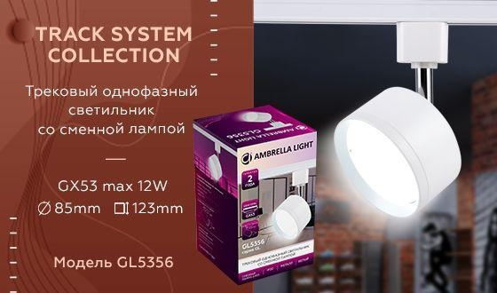 Однофазный светильник с лампочкой  Ambrella light GL5356+Lamps 