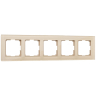 Рамка на 5 постов (шампань) Werkel W0051111